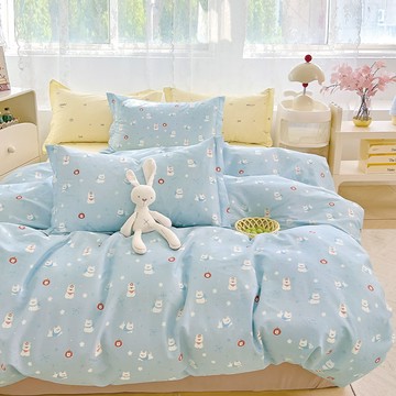 薄被套-單人 / 4.5x6.5尺 / 精梳純棉 / 汪汪海洋 台灣製