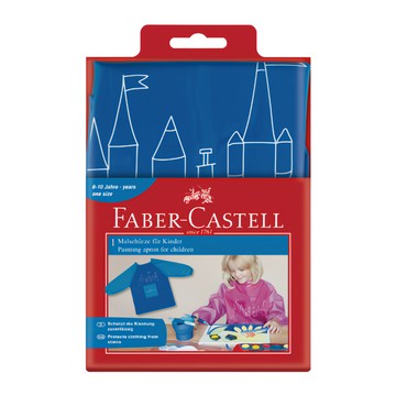 FABER-CASTELL 輝柏 兒童畫畫衣  身高110cm以上(61 x 46cm)  藍色
