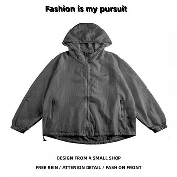 日系簡約防曬服防紫外線夏季休閑個性戶外山系輕薄防曬衣男外套潮