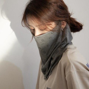 防曬麵罩男 遮全臉冰絲圍脖口罩 抗uv冰絲 全臉 防曬口罩 冰絲面罩 涼感面罩 夏季掛耳麵紗騎行麵巾 脖子防護臉罩