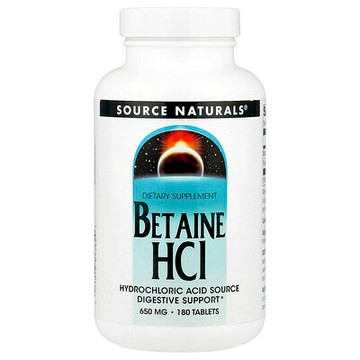 Source Naturals, 鹽酸甜菜堿，650 毫克，180 片