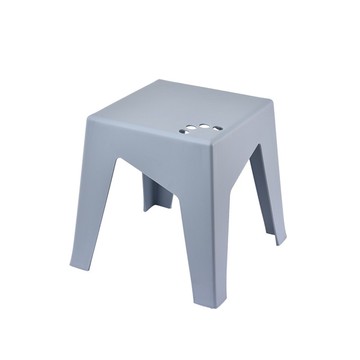 一體成形造型鏤空方凳-中號(藍色) [大買家]