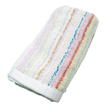 Crocodile 鱷魚 飄然清新條紋毛巾 33x78cm 120g 100%純棉 台灣製  深彩  2條