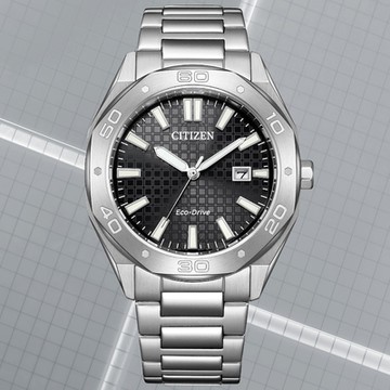 CITIZEN星辰 GENT S系列 八角錶殼 時尚光動能腕錶 母親節 禮物 推薦 41mm/BM7630-80E