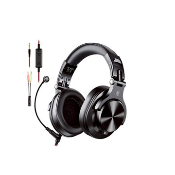 A71M 商務電競有線監聽耳機 黑色