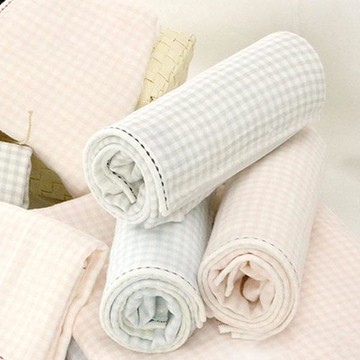 GEMINI 方格紗布毛巾小方巾(24*24cm)-3款任選