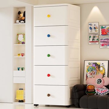 收納柜家用寶寶衣柜抽屜式加厚大容量五斗柜零食儲物柜臥室置物架