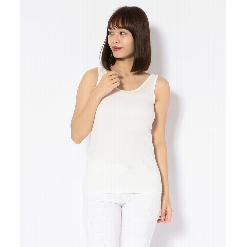 ビーセカンド Droit Bello ドロイトベロ Newテレコタックトップ レディース ホワイト F B 2nd 通販 Lineポイント最大1 0 Get Lineショッピング