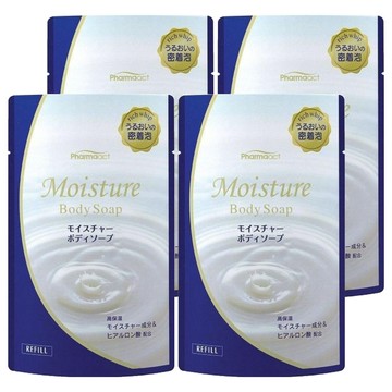 KUMANO 熊野油脂 Pharmaact 保濕沐浴乳補充包  400ml  4包