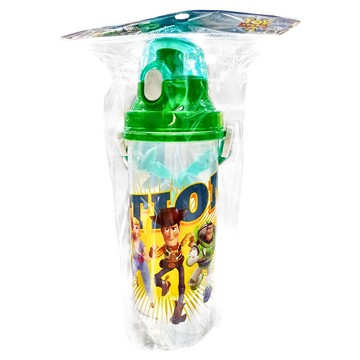 TOY STORY 玩具總動員 直立水壺 附肩背帶 2cm直飲式出水口  顏色隨機  650ml  1個