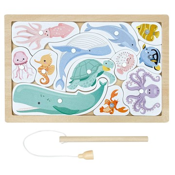 teamson kids 木製計分釣魚玩具組  混和顏色  1個