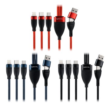 【現貨】傳輸線 充電線 RONEVER 六合一鋁合金編織充電線 多頭充電線 興雲網購旗艦店 批發