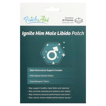 PatchAid, Ignite Him Male Libido Patch, 30 Patches