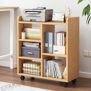 辦公室桌下收納柜文件柜可移動置物柜小柜子儲物柜桌邊置物架帶輪 99購物節