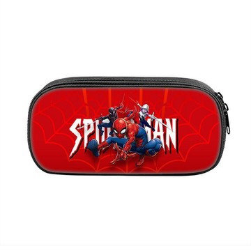 【臺灣-出貨】新款蜘蛛俠縱橫宇宙滌綸單層學生筆袋Spider man大容量文具盒KSHI3