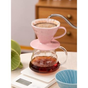 HARIO日本V60陶瓷濾杯手沖咖啡過濾器滴濾式過濾杯濾紙咖啡杯彩色