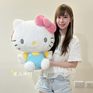 正版授權 三麗鷗Sanrio Hello Kitty凱蒂貓娃娃 18英吋 Kitty玩偶 凱蒂貓玩偶 抱枕 生日禮物