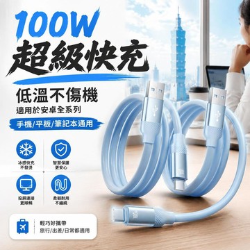 100w快充線 USB-type c充電線 手機充電線 傳輸線 三星充電線 iphone充電線 蘋果充電線 安卓蘋果適用
