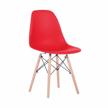 E-home EMS北歐經典造型餐椅-七色可選-紅色