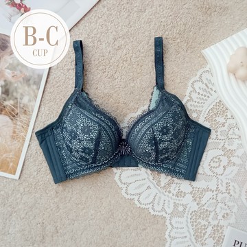 【伊黛爾】奧莉維亞涼感渾圓立挺機能內衣 乾爽 透氣 集中 爆乳 防副乳 吸濕排汗 蕾絲女內衣(B-C杯)#27961