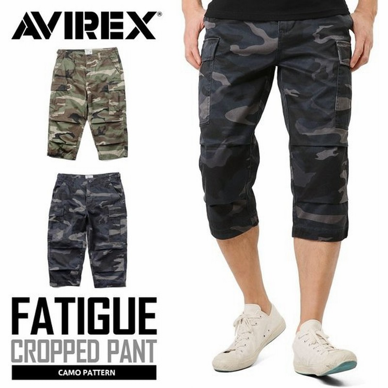 Avirex アビレックス Fatigue Cropped Pants ファティーグ クロップドパンツ Camouflage 七分丈 カーゴパンツ メンズ ブランド クーポン対象外 T 通販 Lineポイント最大0 5 Get Lineショッピング