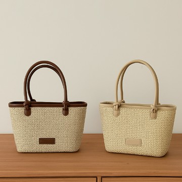 MISUÉ - 韓系草編手提包/夏天編織包/斜背包