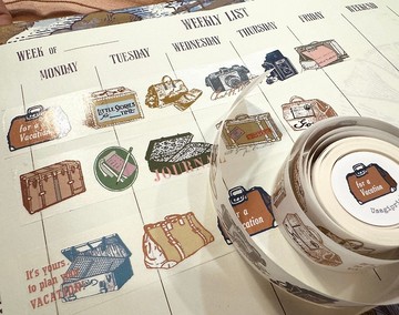 行李箱 和紙膠帶#40 帶離型紙