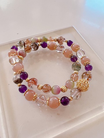 花開的聲音ZB-344-792~西瓜碧璽.紅銅髮