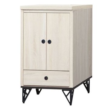 文創集 瑪法卡2尺二門單抽收納櫃(三色可選)-60.5x40x94-cm免組