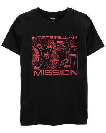 Kid Interstellar Space Mission Jersey Tee