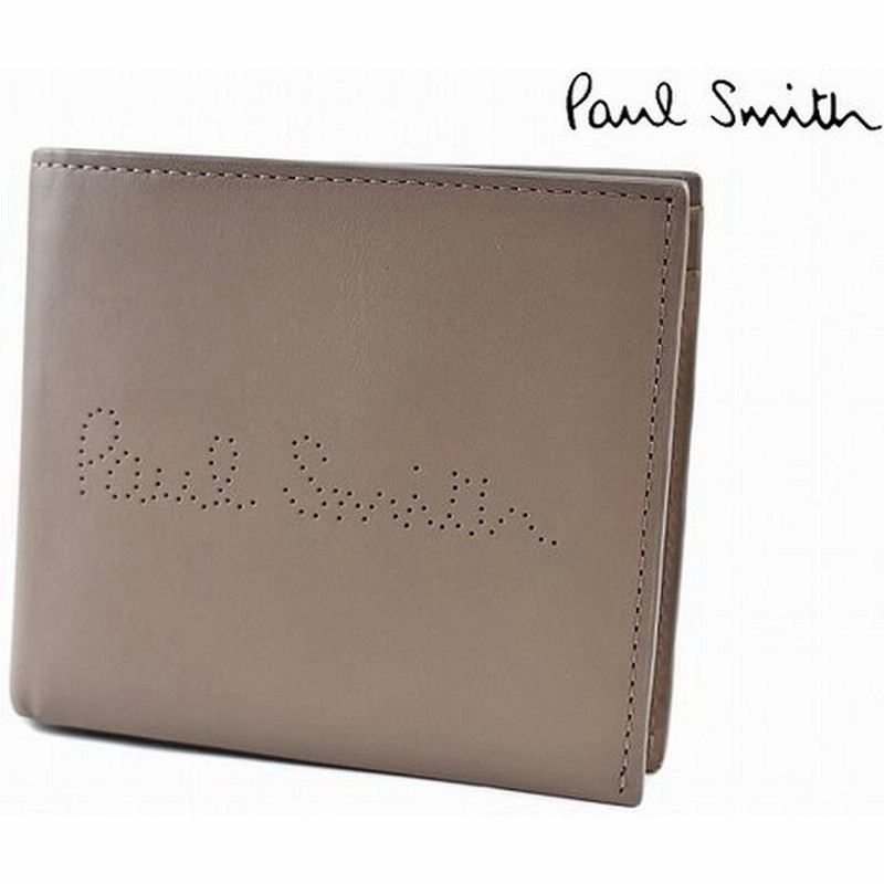 ポールスミス 財布 二つ折り メンズ ブランド Paulsmith レシートストーリー 箱付 フラップ トープ ベージュ 男性 本革 Psq0 通販 Lineポイント最大0 5 Get Lineショッピング