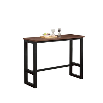 直人木業-BLAIR系統板胡桃色吧檯桌120公分-低款