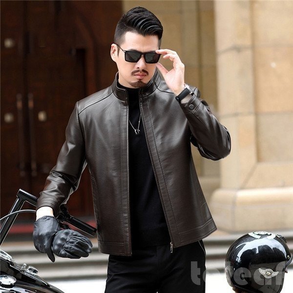 激安ライダースジャケットメンズレザージャケットフェイクレザーシングルバイクジャケット大人秋アウター革ジャンPU 通販  LINEポイント最大0.5%GET | LINEショッピング