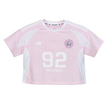 SKECHERS 女童短袖衣 PEANUTS聯名設計Snoopy 史奴比 - L326G029-06ND