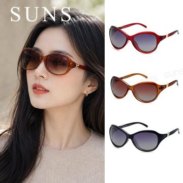 【SUNS】時尚淑女偏光墨鏡 時尚極簡約百搭名媛款 輕量/防眩光/抗UV400