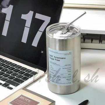 ins不鏽鋼保溫冷萃咖啡杯 吸管杯 不鏽鋼杯 保溫杯 水壺 保冷隨行杯 辦公水杯 汽車杯保冰杯 吸管咖啡杯  拿鐵杯