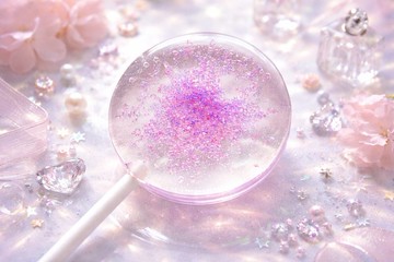 花漾棒棒糖 - 粉紫甜晶