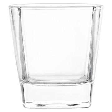 BRAVOMART 厚底水晶玻璃威士忌杯 四方杯 280ml  1個  82.3 x 86mm