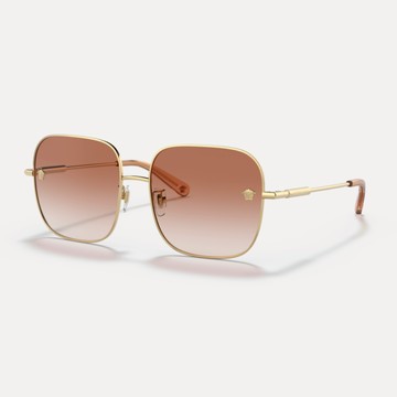 VERSACE｜VE2246D-100213 方形金屬太陽眼鏡【葛洛麗雅眼鏡】