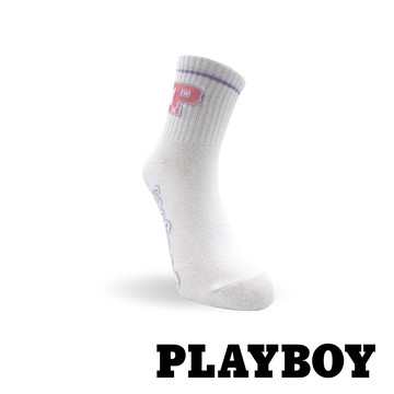 【紅利點數+金】PLAYBOY 兔兔機能棉襪-單入組(1雙、隨機不挑款)