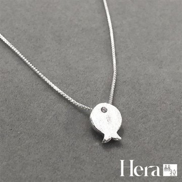 【Hera 赫拉】精鍍銀拉絲寶貝魚項鍊 H112032206