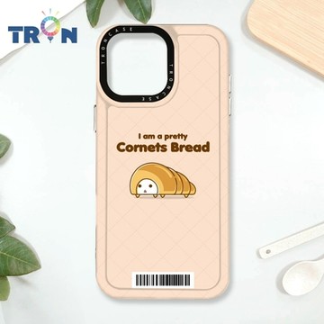 TRON IPhone 16 Pro Max 螺旋捲麵包君小情緒系列 防摔太空載具殼 透黑 軟硬 手機殼