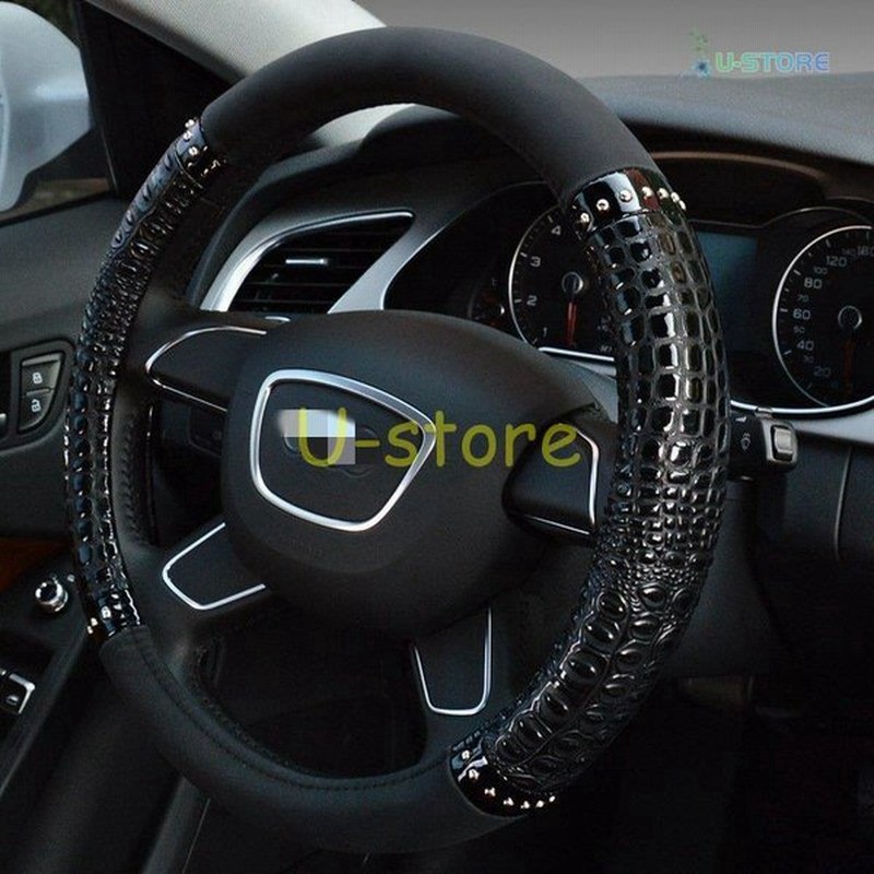 ハンドルカバー 自動車用 軽自動車 革製 撥水 おしゃれ ステアリングカバー 握りやすい 簡単装着 乗用車 内装用品 カー用品 車 シンプル 38cm 汎用 車用品 通販 Lineポイント最大0 5 Get Lineショッピング