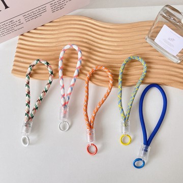 透明扣短繩 手腕掛繩 手機掛繩 短繩 可調節 防丟繩 編織 手機掛繩背帶 手掛繩 防丟掛繩 手機挽帶 手機防摔落帶