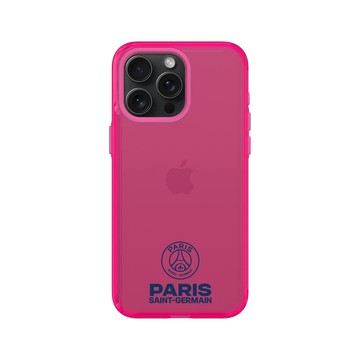 iPhone 15 Pro Max Clear 粉漾桃 - PSG - PSG Logo Blue