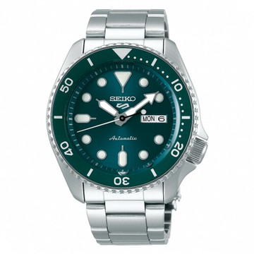 送禮首選★SEIKO 5 sport運動潮流機械腕錶/綠面4R36-07G0M(SRPD61K1) SK005 附提袋【全館滿額折價★APP下單點數4倍送】線上購買享_實體門市同步服務