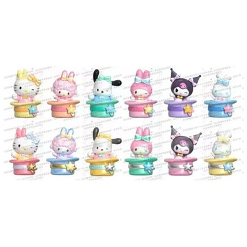 現貨正版Sanrio characters驚喜魔術帽系列萌趣豆盲盒動漫周邊穀子預售