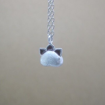 925純銀項鍊 吊墜-流行時尚可愛腳掌生日情人節禮物女飾品73jd91【獨家進口】【米蘭精品】