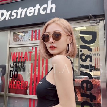 ⒹⓎⓁ┊獨家實戴實拍 5ᴄᴏʟᴏʀ🪴韓系奶油感百搭圓框墨鏡 太陽眼鏡 抗UV 韓國 眼鏡 小紅書爆款 ins風 明星同款