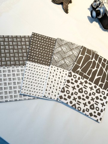 senfactory 黑白圖案背景便條本2 100張